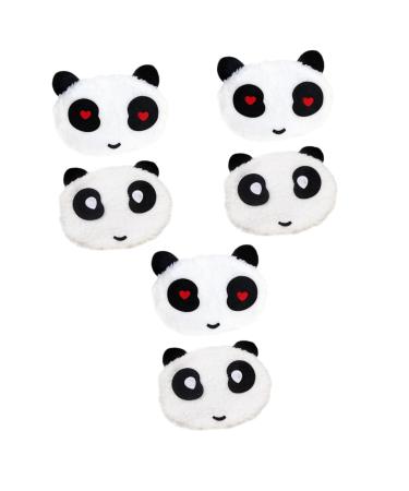 Healeeved 2st warm panda mask plush cover women winter face neck gaiter gaitche winter mask cotton mask disposable masks animal masks for children nose-mouth coverage warm mask hanging ears 1 piece (1 Pack) whitex3stk