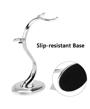 Linkidea Stainless Steel Razor Holder Stand - Non-Slip Shaving Brush Organizer for Bathroom & Shower - Compatible with Vikings Blade the Chieftain (Chrome - Buy Online on GoSupps.com