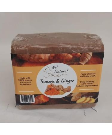 Turmeric & Ginger Soap Bar - Natural Aloe Vera Acne Treatment & Deep Cleanser for Face & Body - 4 oz - Buy Online on GoSupps.com