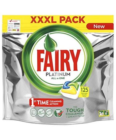 Platinum Dishwasher Tabs All-In-One - 125 Capsules Lemon Dishwasher Tabs 125 pieces (1 pack)
