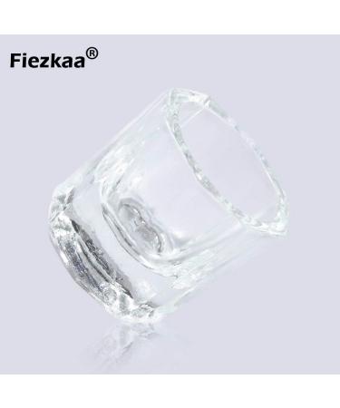 Fiezkaa 2pcs Clear Glass Dappen Dish Set for Acrylic Nails - Nail Monomer Liquid Bowl & Powder Holder - Acrylic Jar for Nail Art Manicure - Buy Online on GoSupps.com