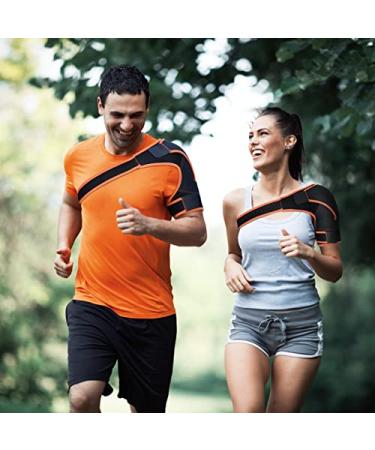 Adjustable Shoulder Brace Support for Rotator Cuff Compression - Ideal for Fitness & Training Exercises - Shoulder Brace 02 - Buy Online on GoSupps.com