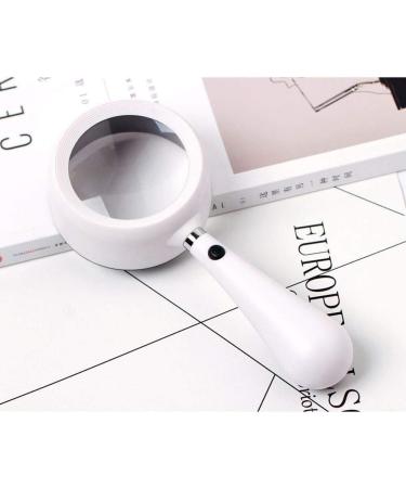 Magnifyings Educational Hobby Magnifiers Hand-Held Light with Led Lights 20 Times High-Definition High-Speed Identification Elderly Students Children Reading Magnifying Glass - Buy Online on GoSupps.com