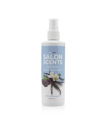 Bark2Basics Salon Scents Pet Grooming Cologne - 8 oz, Natural Professional Groomer Grade Perfume Deodorant for Dogs and Cats, Conditioning Spray, Long Lasting, Deodorizing, (Vanilla Black Raspberry) Vanilla and Black Raspberry