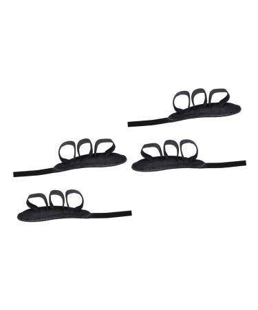 Toe Spacers for Feet Women 4 Pcs Toe Splitter Comfortable Separators Separators for Women Separators for Overlapping Women Orthopedic Gasket Straightener Orthotics Man Black Blackx2pcs 7x3cmx2pcs