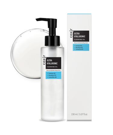 ULTRA HYALURONIC CLEANSING OIL 5.07 Fl.oz(pack of 1) / Korean Facial Cleanser Blackhead Makeup Removal with Hyaluronic Acid Cruelty Free No Mineral Oil