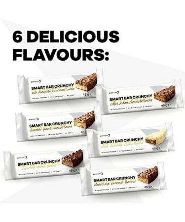 Body Fit Body & Fit Smart Bar Crunchy White Chocolate & Cookies 540 grams 12 bars Chocolate & Cookies - Buy Online on GoSupps.com