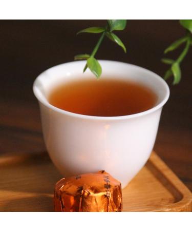 HQZM Old Puer Ripe Tea 500g Yunnan Loose Packed Ganpu Tea Mandarin Peel Tuocha 1764oz - Buy Online on GoSupps.com