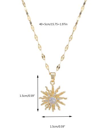 OralGos Rotating Cubic Zirconia Flower Pendant Necklace | Adjustable Choker Fashion Jewelry - International Shipping - Buy Online on GoSupps.com