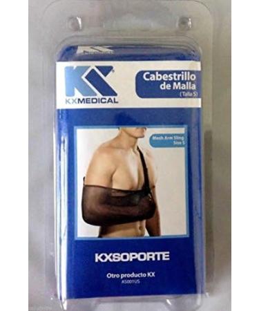 Orthopedic Arm Sling with Pad - Shoulder Immobilizer in Black Mesh Fabric (Small) | International Shipping Available - Buy Online on GoSupps.com