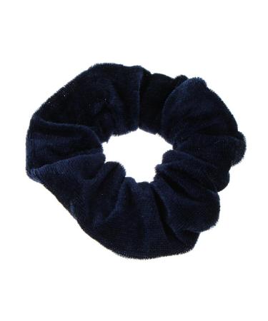 Fenteer 5 Velvet Scrunchies - Elastic Hair Ties & Ponytail Holders for Women in Navy Blue | Trendy Hair Accessories - Buy Online on GoSupps.com