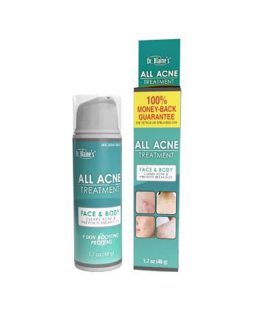 All Acne Treatment - Face and Body - Spot and Full Coverage - Gel Formula - 9 Skin Boosters