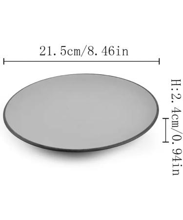 Serving Plates Frosted Disc Household Kitchen Restaurant Flat Plate Dinner Plate Dessert Plate Grey Simple Flat Plate Hotel Restaurant Commercial Disc for Appetizer Dinner and Desserts (Size : 003 - Buy Online on GoSupps.com