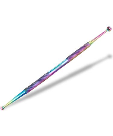 Instrument RW acupuncture-pin acupressure pen duck hook meridian pencil stainless steel ball 3/7 mm acupressure pen acupuncture rod (titanium multicolored)