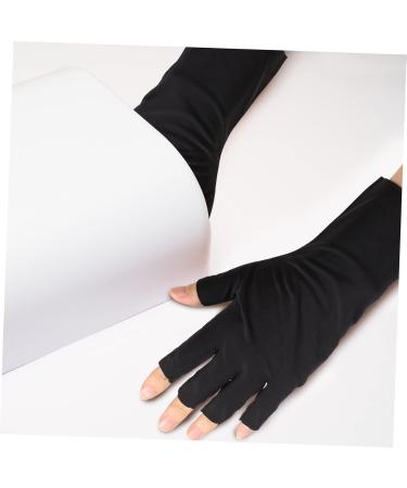 Healeved 12 Pairs Nail Gloves Gel Manicure Gloves Ladies Gloves Nail Nail Salon Gloves Manicure Gloves Protection Fingerless Gloves Protection Nail Art Uv Gloves Uv Rays Gloves - Buy Online on GoSupps.com