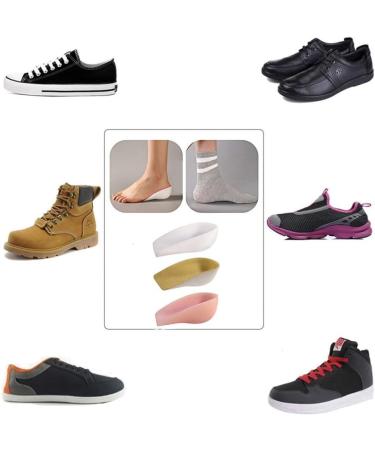 Holibanna Translucent Height Increasing Insoles - Clear Shoe Inserts for Women - Cushion for Heels - 1 Pair 11x3.5cm - Buy Online on GoSupps.com