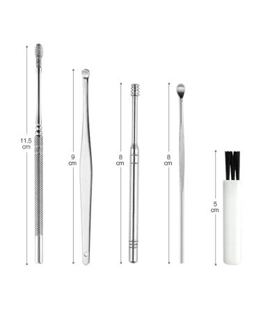 6PCS Stainless Steel Ear Wax Removal Kit - Ear Wax Remover Picks for Ear Care - Buy Online on GoSupps.com