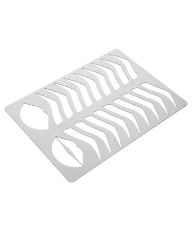 Didiseaon Eyebrow Template Mold Brow Lips Template Brow Stencil Eyebrow Draw Board Make up Lip Makeup