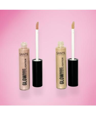  Sante Naturkosmetik SANTE Naturkosmetik GLOWrious Liquid Highlighter 02 Natural shine for irresistible shimmering effects vegan and cruelty-free 9 ml - Buy Online on GoSupps.com