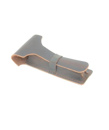 JJNUSA Handmade Leather Travel Bag for Double-Cut Razors | Old Fashioned Shaving Accessories for Men - Brown Razor Plane Case - Buy Online on GoSupps.com