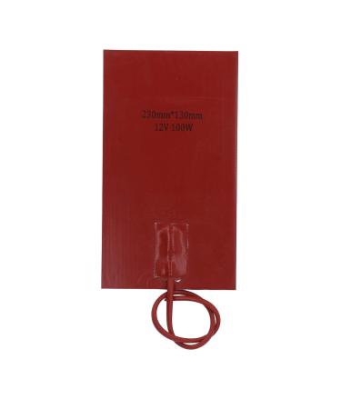 Asixxsix silicone heating pillows 100 W 9.1x5.1 inches waterproof fuel tank heating pillows with automatic temperature control durable flexible fuel tank pad for DC12V