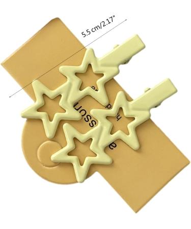 XIAHIOPT Star Shape Duckbill Hair Clip Spring Headwear for Woman Girls Taking Photo Shopping Travel -slip Green - Buy Online on GoSupps.com