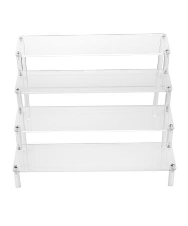 TOYZFRIENDY 1 pc Acrylic Clear Lip Gloss Holder Display Stand for Cosmetics Organizer Acrylic Makeup Organizer Lip Stain Lip Gloss Lipstick Shelf Nail Polish Rack