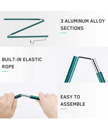 WIOR Camping Lantern Stand 36 Inch Collapsible Aluminum Alloy Lamp Stand with Hook Adjustable Lantern Pole Hanger for Outdoor Picnic Fishing Backpacking Camping BBQ - Green - Buy Online on GoSupps.com