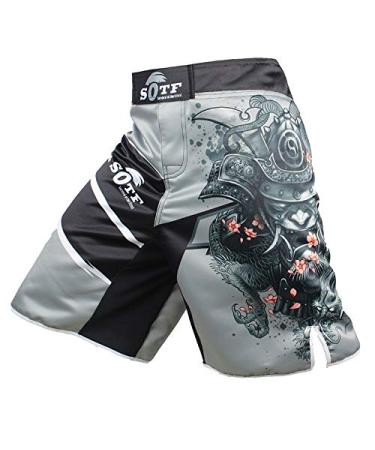 SOTF Boxing Shorts Men Muay Thai Fight Shorts MMA Shorts for Men BJJ Large