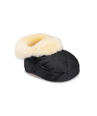 Foot warmer made of natural Relugan sheepskin. Slippers made of natural fur. for two feet sheepskin sock