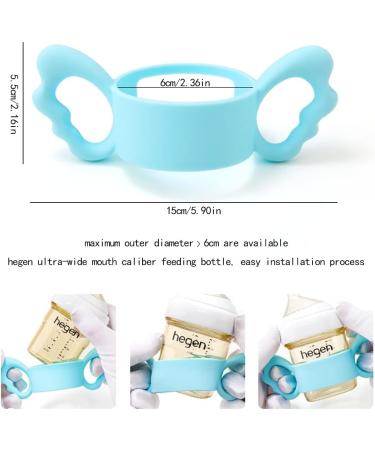 Roadloo Baby Bottle Silicone Handles - 4 Pack | Universal Feeding Bottle Accessories | Perfect Fit for 6cm Bottles - Buy Online on GoSupps.com
