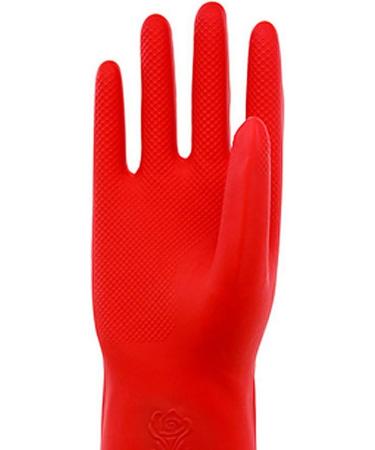 shlutesoy 1/5 Two Latex Household Kitchen Washing Long Gloves Protection Red 1 Pair(2 Pcs) - Buy Online on GoSupps.com