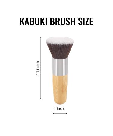 Professional 2-Piece Kabuki Foundation Brush Set | Round Top Makeup Brush for Liquid Cream & Powder | Ideal for Blending & Buffing - Buy Online on GoSupps.com