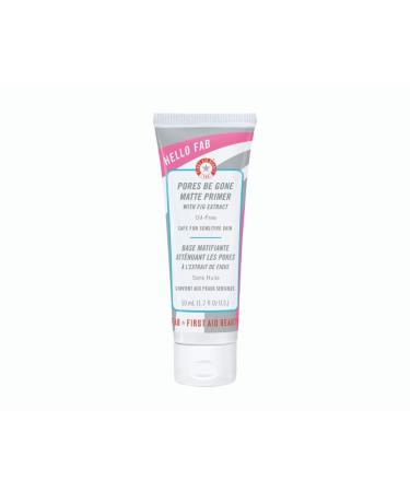 First Aid Beauty Hello FAB Pores Be Gone Matte Primer with Fig Extract: Oil-Free Primer with Salicylic Acid to Improve Skin Texture and Won't Clog Pores (1.7 oz)