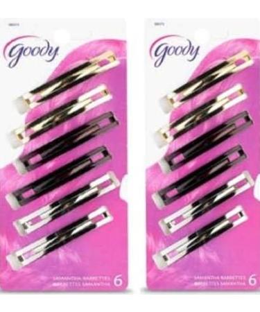 Goody Samantha Barrettes - Assorted Colors - 12 Count