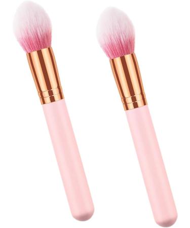 AUTSUPPL 2pcs Cosmetics Brush Cosmetic Brush Highlighter Makeup Brush Cosmetics Powder Brush Wooden - Buy Online on GoSupps.com