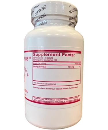 Ovary Plus Feminizing Pills for Crossdressing Transgender Pure Bovine Ovary Glandular 90 Capsules - Buy Online on GoSupps.com