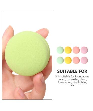 Beaupretty 8Pcs Macaron Makeup Puffs - Versatile Wet & Dry Face & Body Sponges for Foundation Cream & Concealer - Buy Online on GoSupps.com