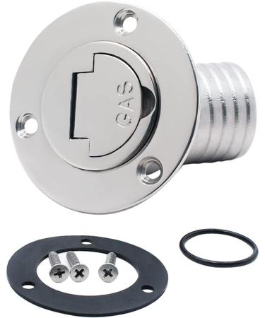 Shenghuiss 1-1/2 Stainless Steel Boat Deck Fill Kit | Gas/Water/DEO Fuel Cap | Marine Grade 316 Angled Neck | Keyless Cap | 38mm - Buy Online on GoSupps.com