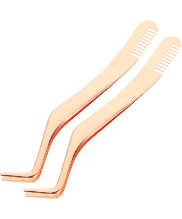 POPETPOP 8-Piece Stainless Steel Eyelash Extension Tool Set | Tweezers Combs & Applicators for Perfect Fake Lashes - Buy Online on GoSupps.com