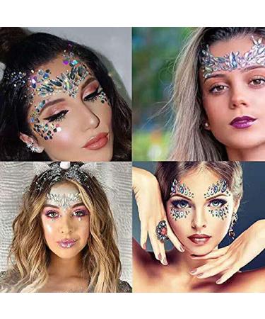 Face & Body Gems Stickers - 10 Sets of Chunky Glitter Jewels for Festival Makeup | International Shipping - Buy Online on GoSupps.com