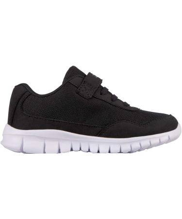 Kappa Unisex Kids Follow Sneaker 27 EU - Stylish Black & White Sneakers for Boys & Girls | International Shipping Available - Buy Online on GoSupps.com