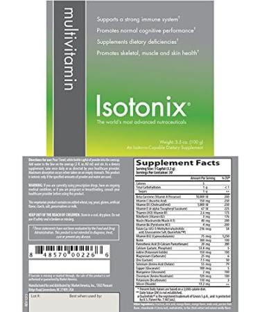 Isotonix Multivitamin without Iron - Supports Immune System, Mental Clarity, Muscle & Skin Health - Market America - 30 Servings - Buy Online on GoSupps.com