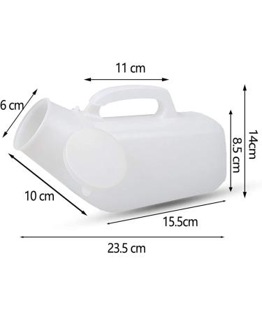 Men's Urinal with Hand held Portable Urine Cup Male Urinal Portable Male Urine Bottles Non Spill Male Urinal Long Neck Incontinence Pee Bottle  - Buy Online on GoSupps.com