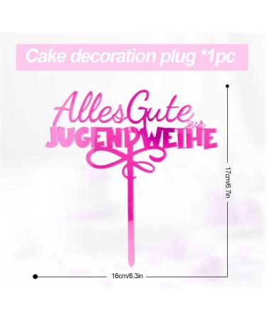 Custom Pink Youth Consecration Cake Topper | Acrylic Birthday Decoration for Boys & Girls - Buy Online on GoSupps.com