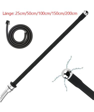 Jinqian 200cm Soft Silicone Anal & Vaginal Shower Enema Extra Long Intimate Cleaning Hose for Men & Women - Buy Online on GoSupps.com