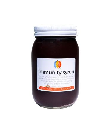 Immunity Herbal Syrup with Ginger Elderberry and Rosehips 16oz