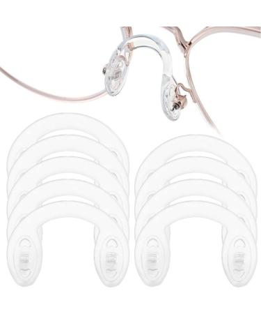 Wudaizhi 10 PCs soft silicone-nose pad u-formed strap bridges Nasal cushions.