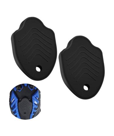 LIZHOUMIL 2pcs Cycling Cleat Covers, Portable Bike Shoe Cleat Covers for Protecting The Cleats from Wear While Walking, Indoor&Outdoor Bike Bicycle Cleat Set Black