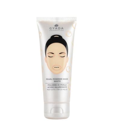 GYADA COSMETICS GYADA COSMETICS Pearl Powder Mask White Moisturizes and Repairs Face Mask with Anti-Aging and Healing Action Suitable for All Skin Types with Pearl Powder and Hyaluronic Acid 75 ml